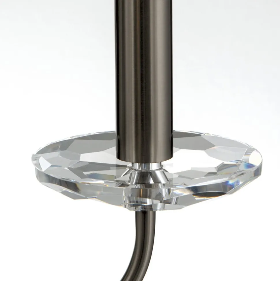 Ariane lysekrone, nikkel, Ø 67,5 cm, krystal, 5 lyskilder.