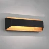 Arino LED-væglampe, sort, bredde 35,2 cm