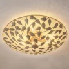 Arion loftlampe, creme/guldpatineret, Ø 63 cm, stål