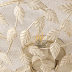 Arion loftlampe, creme/guldpatineret, Ø 63 cm, stål