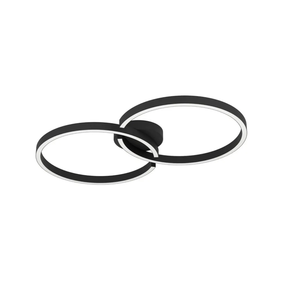 Armandolo LED-loftlampe, sort, længde 67 cm, CCT, RGB