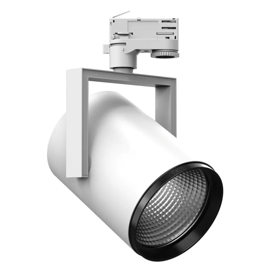 AS425 3-faset skinnespot LED Medium hvid, uni.hvid