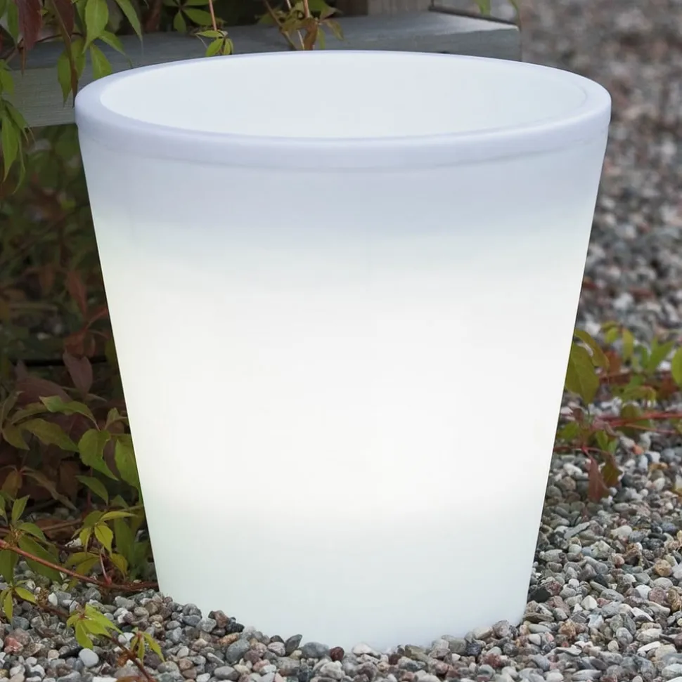 Assisi LED-blomsterpotte, belyst, Ø 28 cm