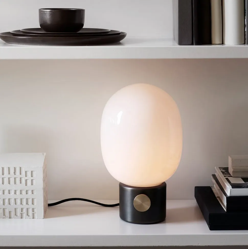 Audo JWDA bordlampe, bruneret messing