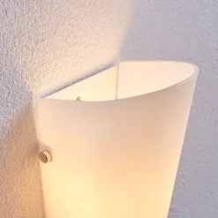 Aurora - elegant væglampe med glasskærm