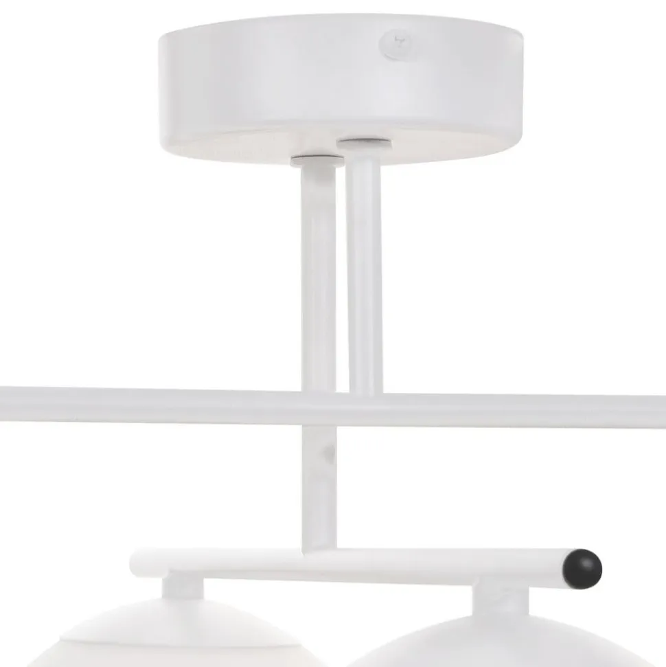 Aurora loftlampe, hvid, Ø 50 cm, 4 lyskilder, glas, E14