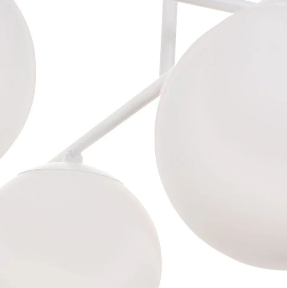 Aurora loftlampe, hvid, Ø 50 cm, 4 lyskilder, glas, E14