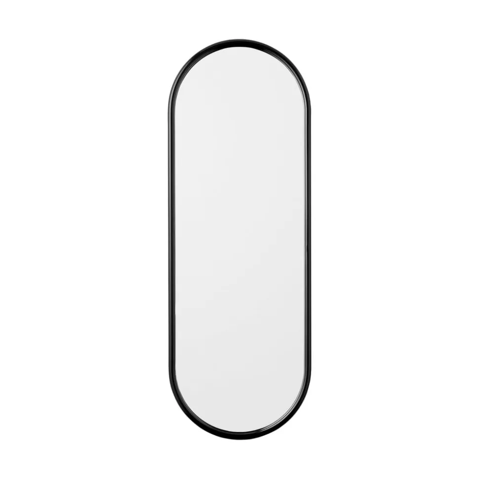 AYTM Angui spejl, antracit, højde 78 cm, glas, stål