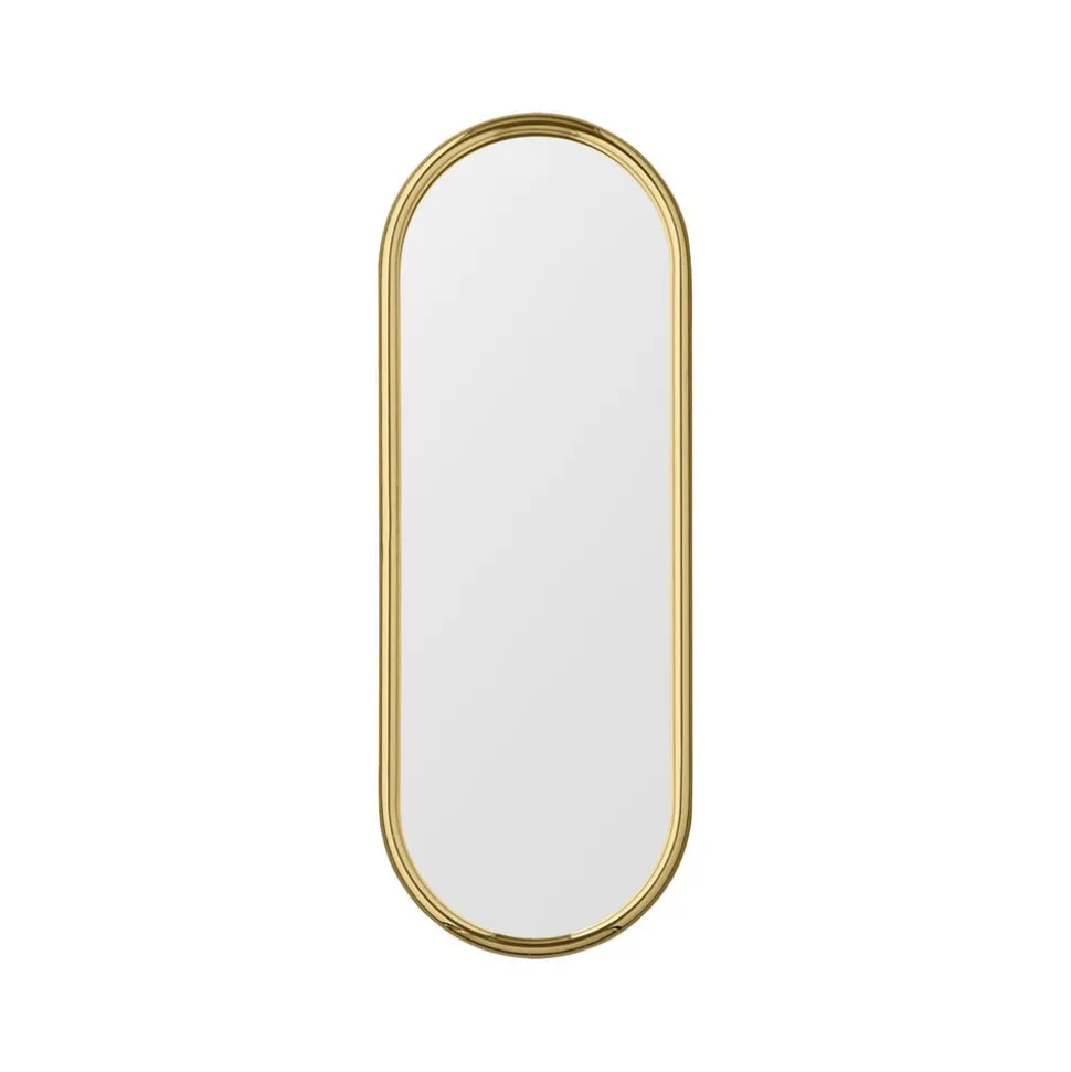AYTM Angui-spejl, guldfarvet, højde 78 cm, glas, stål