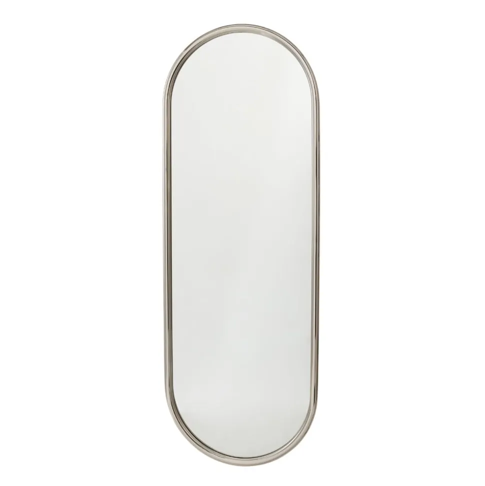 AYTM Angui-spejl, sølvfarvet, højde 78 cm, glas, stål