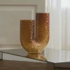 AYTM Arura-vase, ravfarvet, højde 40 cm, bredde 34 cm, glas