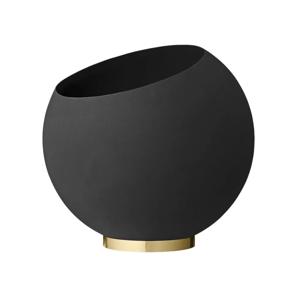 AYTM Globe urtepotte, Ø 60 cm, sort, aluminium, stål