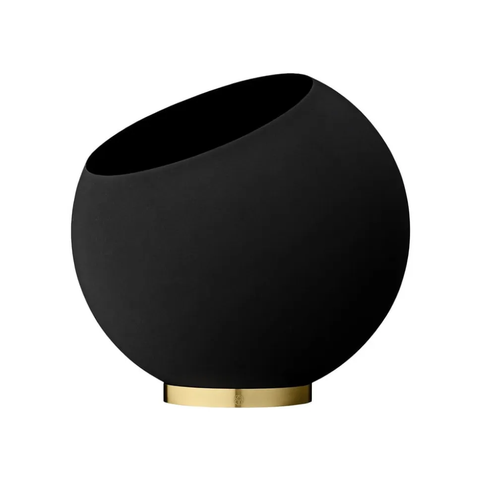 AYTM Globe urtepotte, Ø 43 cm, sort, aluminium, stål