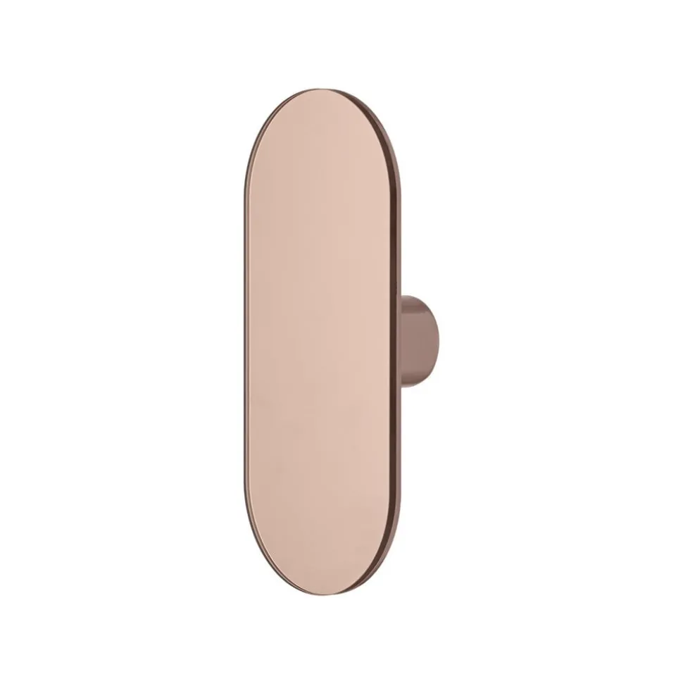 AYTM Vægknage Ovali, spejl, pink, glas, træ, stål