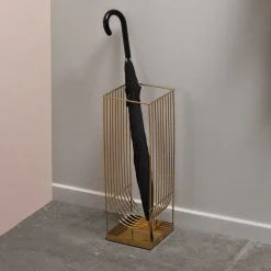 AYTM-paraplyholder Curva, guldfarvet, højde 56 cm, stål