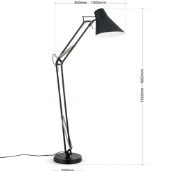 Bachelor gulvlampe med justerbare led