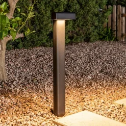 Balic LED-sokkellampe, sort, aluminium, højde 58 cm