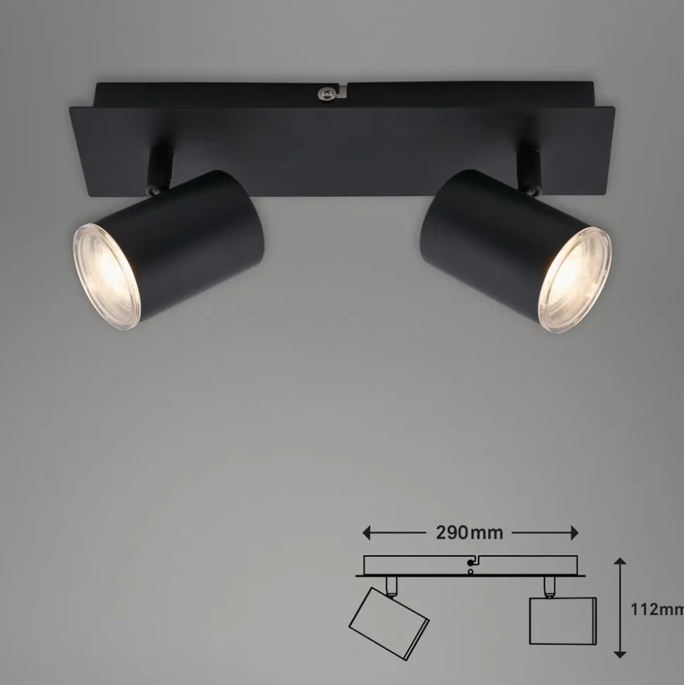 Banyo Splash loftspot, GU10 IP44, 2 lyskilder