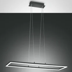 Bard LED-hængelampe, 92x32 cm, antracit