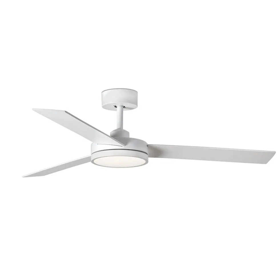 Barth LED-loftventilator med lys, hvid