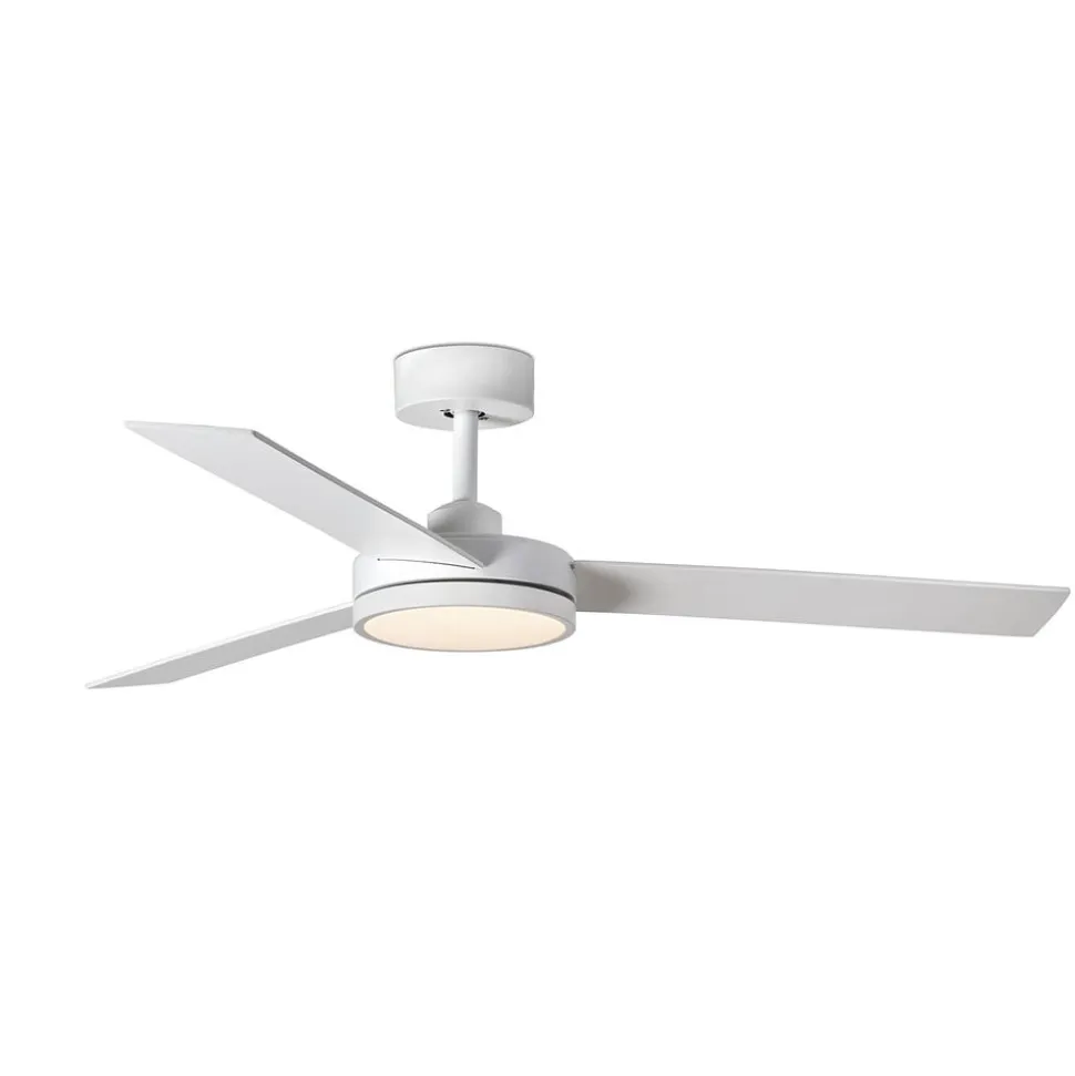 Barth LED-loftventilator med lys, hvid