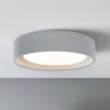 Beacon loftlampe Uno, grå, beton, Ø 27 cm, GX53