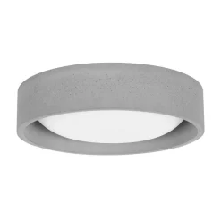 Beacon loftlampe Uno, grå, beton, Ø 27 cm, GX53