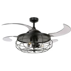 Beacon loftventilatorlampe Fanaway Industri sort lydløs