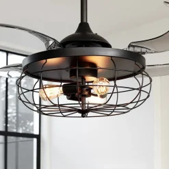 Beacon loftventilatorlampe Fanaway Industri sort lydløs