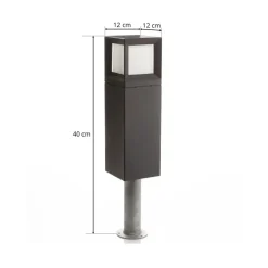 BEGA 84604 LED-sokkellampe, grafit, 3.000 K
