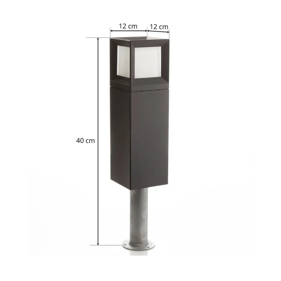 BEGA 84604 LED-sokkellampe, grafit, 3.000 K
