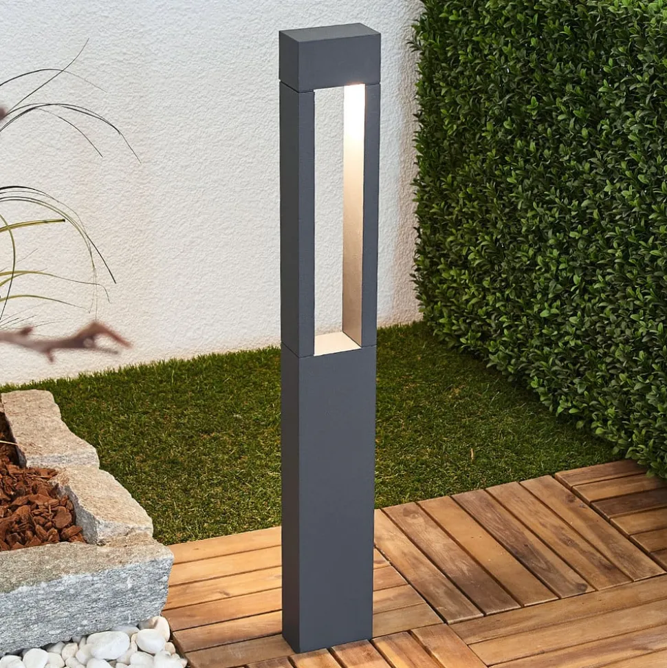 BEGA 77265K3 gadelampe, kantet grafit 3.000 K åben