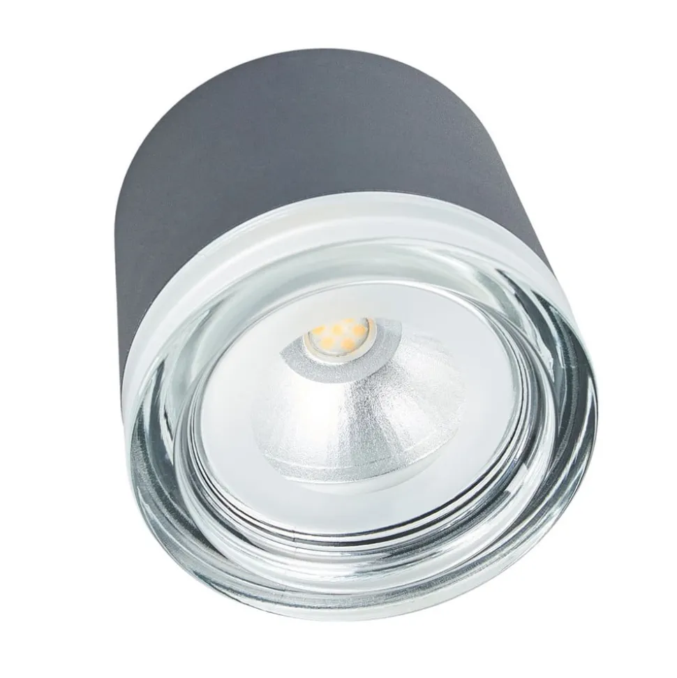 BEGA 66056K3 udendørs loftlampe, grafit 3.000K 62°