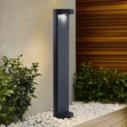 Bega LED-gadelampe 99058 K3, grafit, støbt aluminium, glas