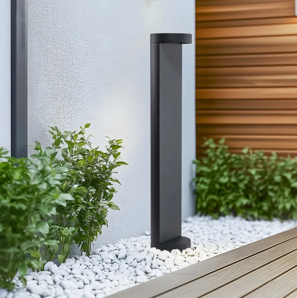 Bega LED-gadelampe 99058 K3, grafit, støbt aluminium, glas