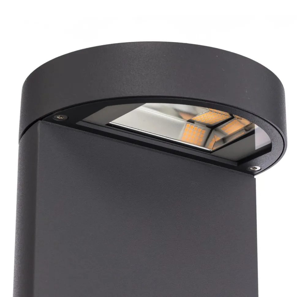 Bega LED-gadelampe 99058 K3, grafit, støbt aluminium, glas