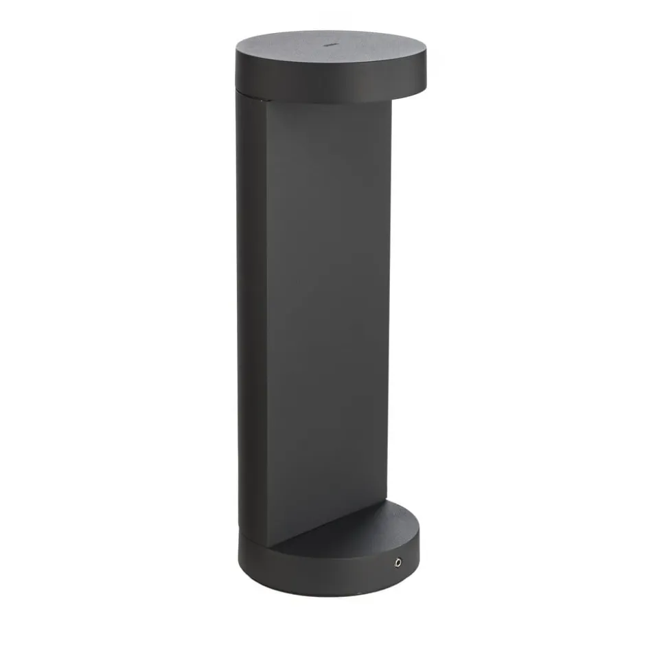 Bega LED-sokkellampe 84749, grafit, støbt aluminium, glas