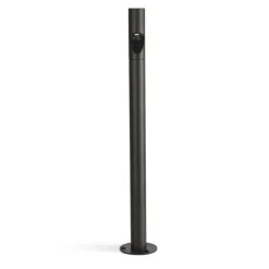 Bezel LED-sokkellampe, sort, aluminium, højde 60 cm