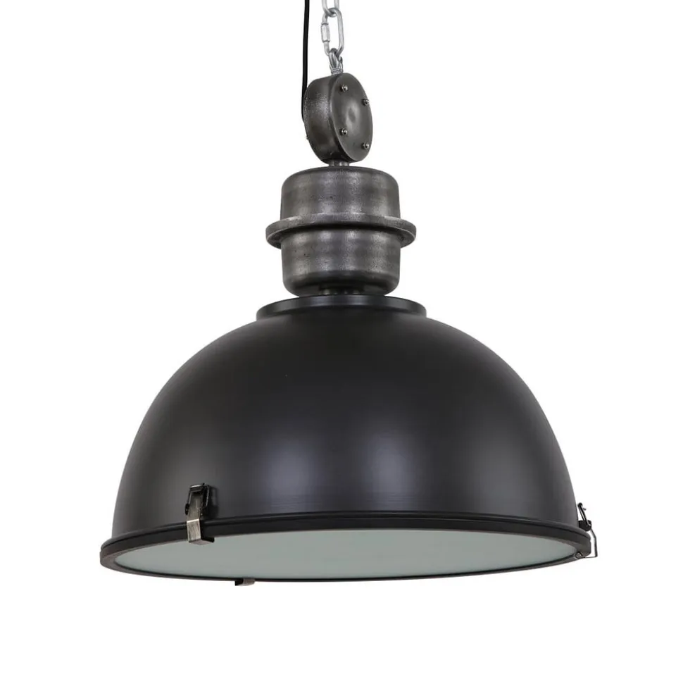 Bikkel L02 hængelampe, industriel, sort