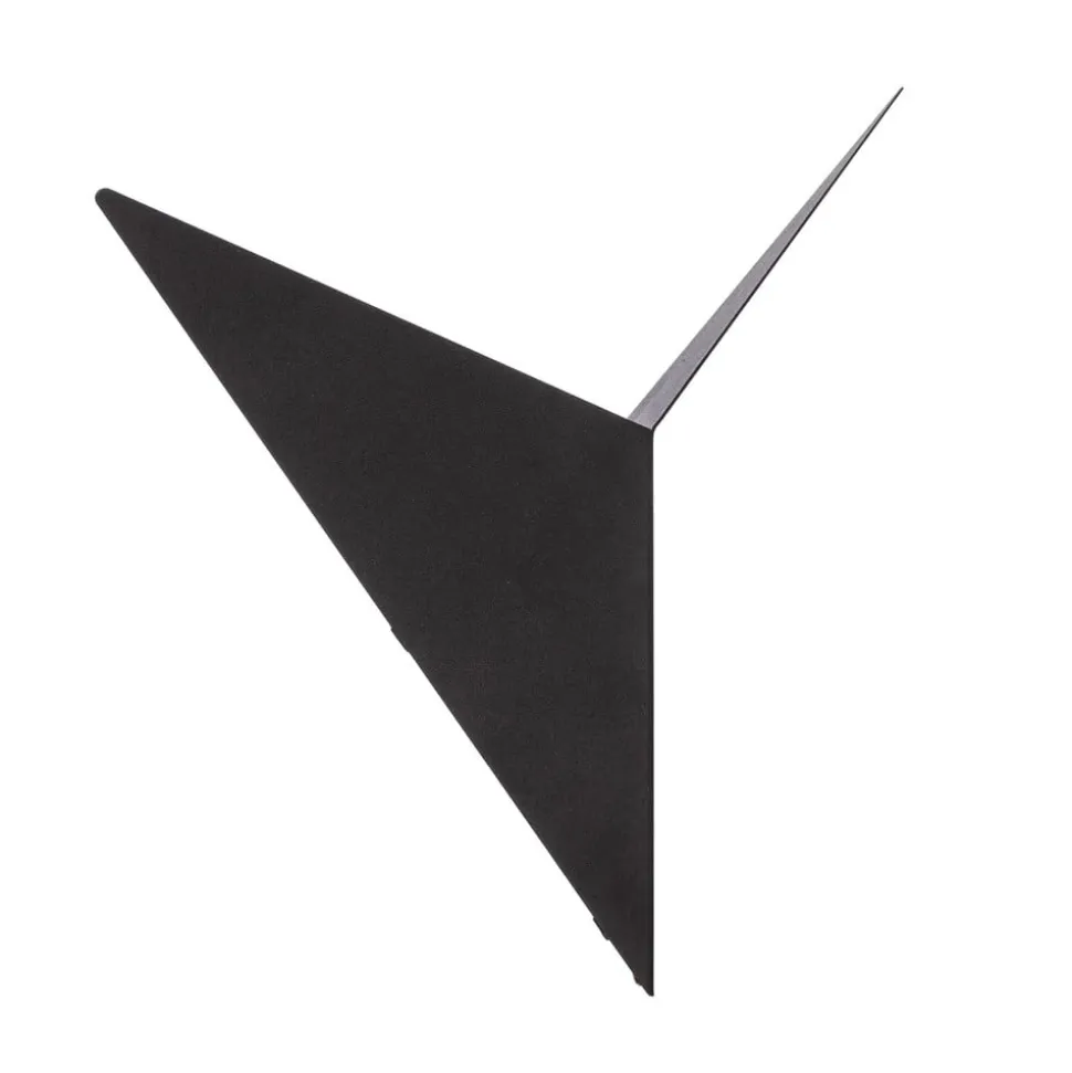 Bird 3201 uplight væglampe, trekantet design, sort
