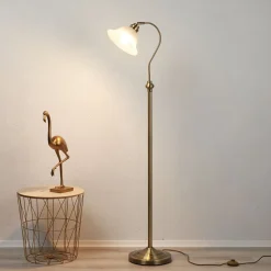 BJANE fortryllende gulvlampe, patineret messing