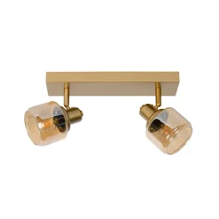 Bjorn loftspot, 2 lyskilder, guld/messing