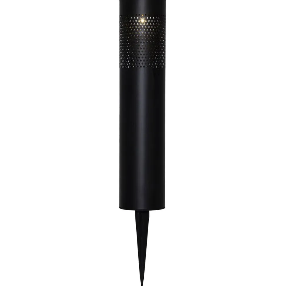 Blace LED-solcellelampe i sort, 39 cm høj