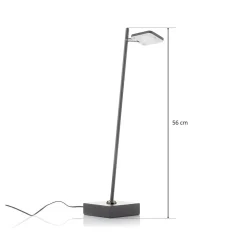 Block LED-bordlampe, dæmpbar, sort