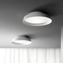 Boop! LED udendørs loftlampe Ø37cm hvid/hvid