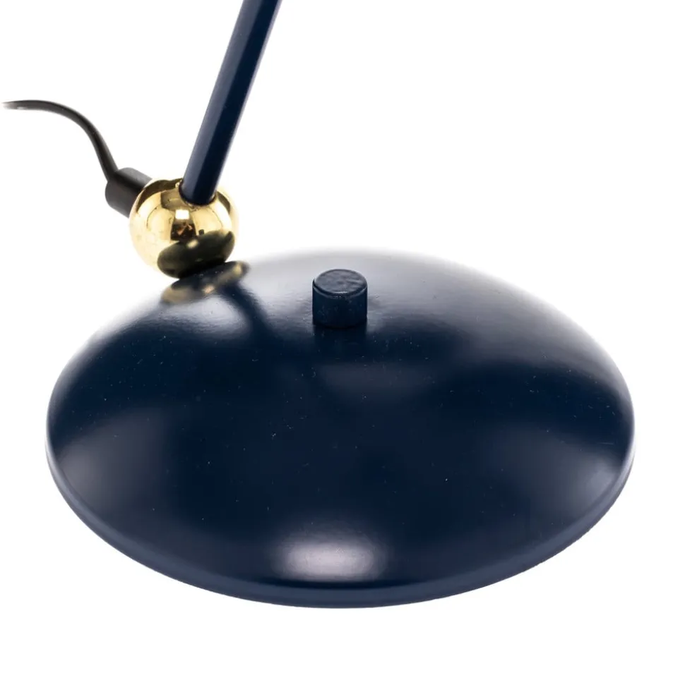 Bordlampe Arena i blå og guld