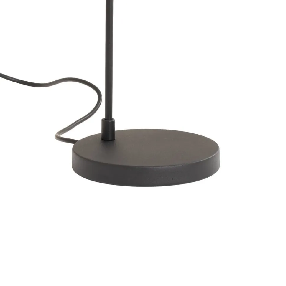 Bordlampe Corner, sort/guld, højde 57 cm, E14