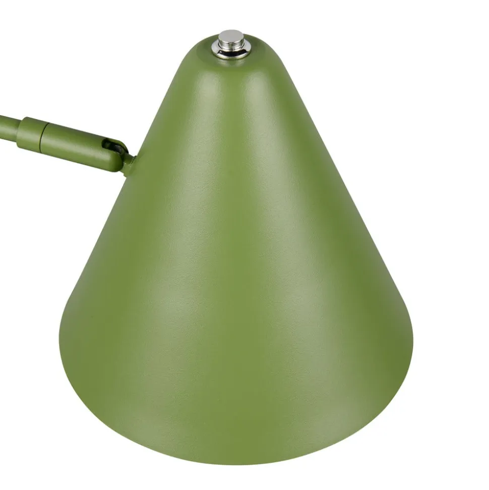 Bordlampe Cosima, grøn, højde 50 cm, metal