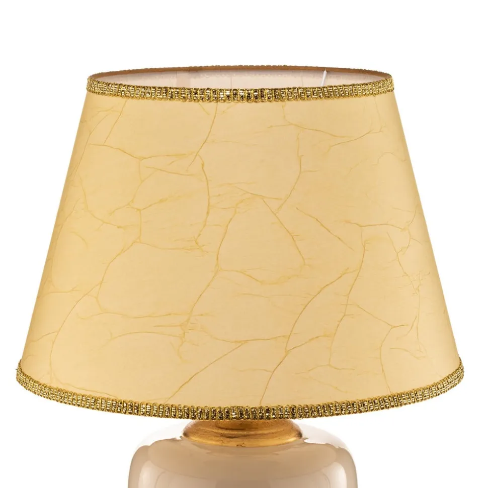 Bordlampe Mozart i elfenben/guld