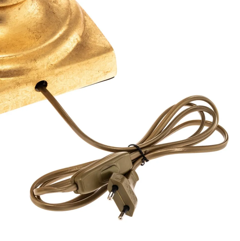 Bordlampe Mozart i elfenben/guld
